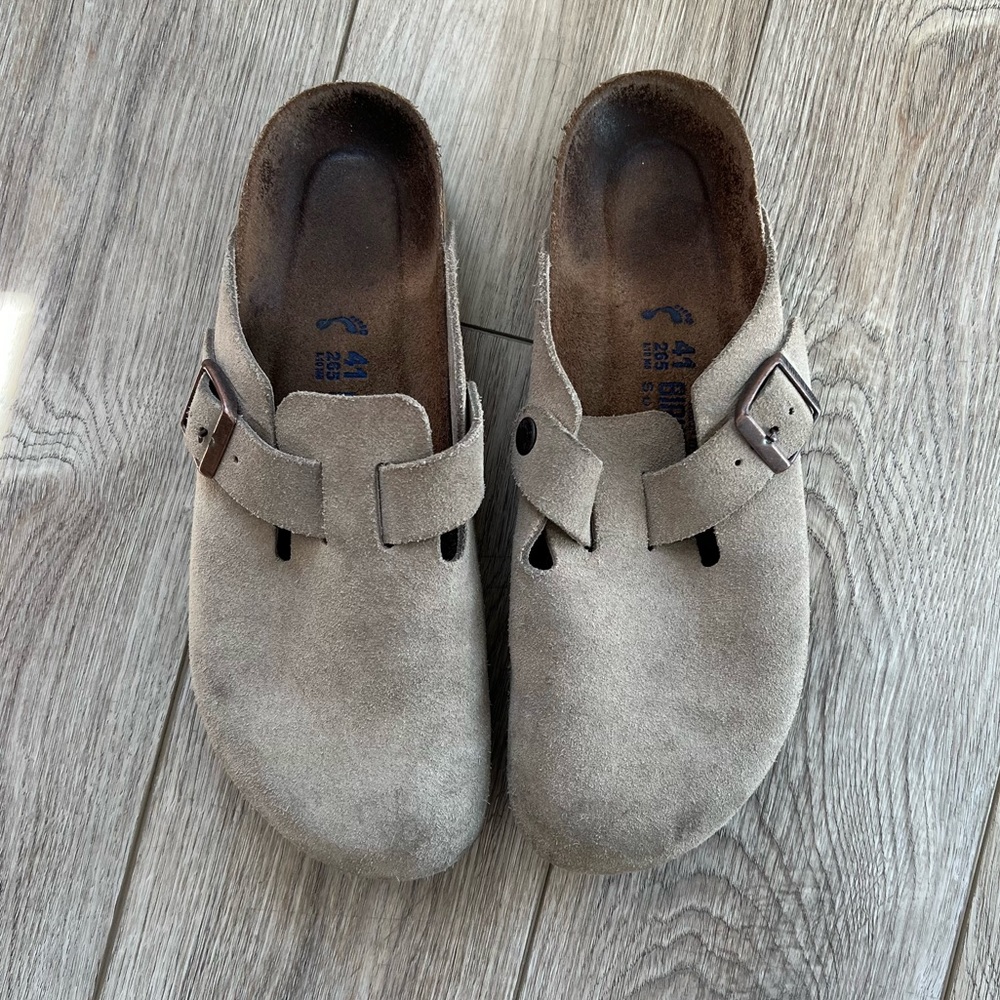 Birkenstock Boston Clogs - Taupe - Size 41